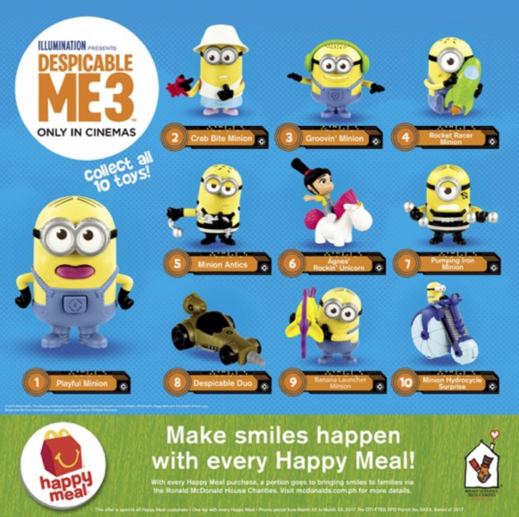 minions 2 happy meal