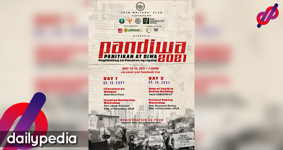PANDIWA 2021: UPLB Writers' Club Brings 6th Writing Congress | DailyPedia